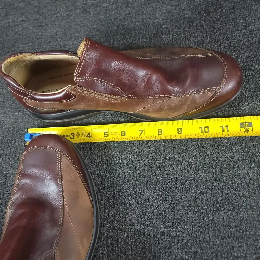 Rockport Shoes Mens 10.5 M  Loafers Brown Leather Slip On Casual Dress